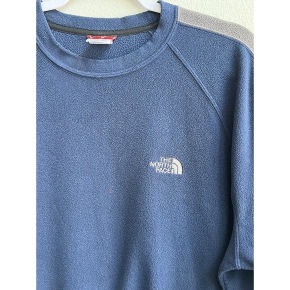 The North Face Men’s‎ Fleece Blue Shirt Large Long Sleeve Soft L - Picture 1 of 11